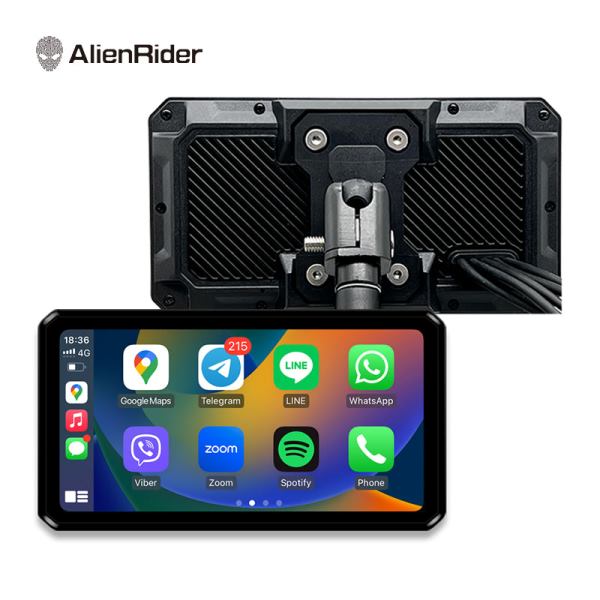 Alien Rider M2 Pro Motorcycle Dual Recording Bike Navigation System TPMS GPS With Touch Screen and Radar