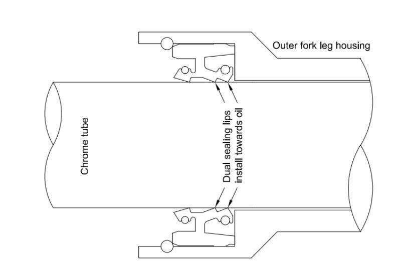 All Balls Racing Fork Dust Seal Pair / Wiper Kit-57-171