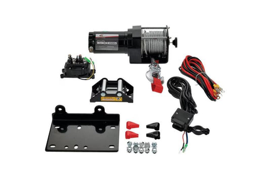 All Balls Racing 3500 lb lb Expedition 2 Bolt Winch wWire Rope (431-01022)