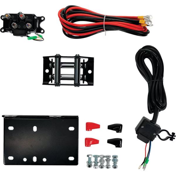 All Balls Racing 3500 lb lb Expedition 2 Bolt Winch w/Wire Rope (431-01022)