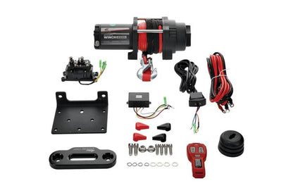 All Balls Racing 4500 LB Expedition 4 Bolt Winch wSynthetic Rope (431-01026)