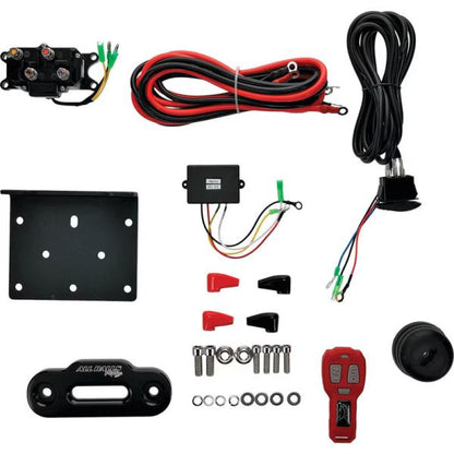 All Balls Racing 4500 LB Expedition 4 Bolt Winch w/Synthetic Rope (431-01026)