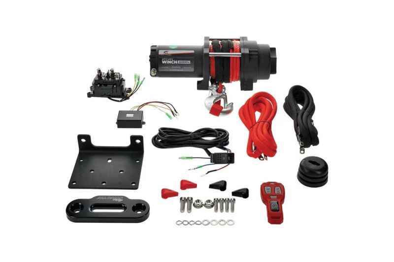 All Balls Racing 6000 lb Expedition 4 Bolt Winch w/Synthetic Rope (431-01027)