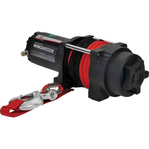 All Balls Racing 6000 lb Expedition 4 Bolt Winch w/Synthetic Rope (431-01027)
