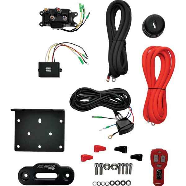 All Balls Racing 6000 lb Expedition 4 Bolt Winch w/Synthetic Rope (431-01027)