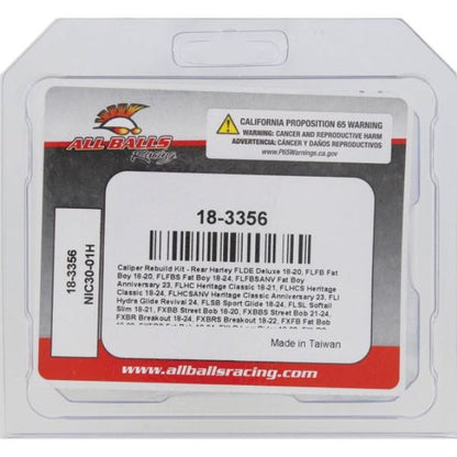 All Balls Racing Caliper Rebuild Kit Rear (18-3356)