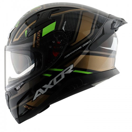 Apex Tiki Helmet - Glossy Black Gold