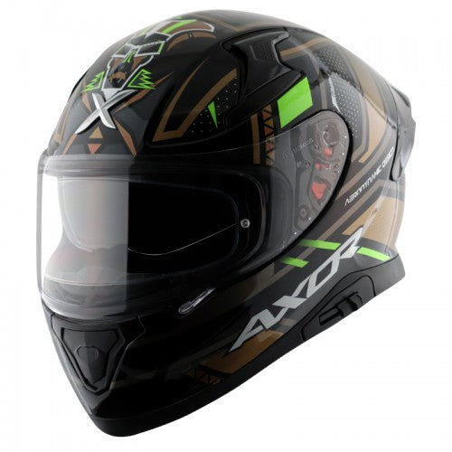 Apex Tiki Helmet - Glossy Black Gold