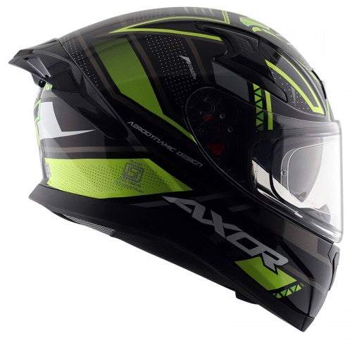 Apex Tiki Helmet - Glossy Black Neon Yellow
