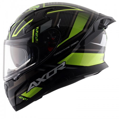Apex Tiki Helmet - Glossy Black Neon Yellow