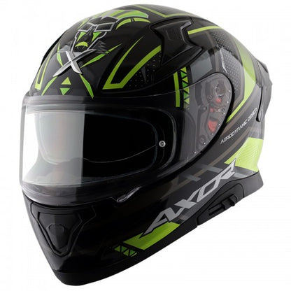 Apex Tiki Helmet - Glossy Black Neon Yellow