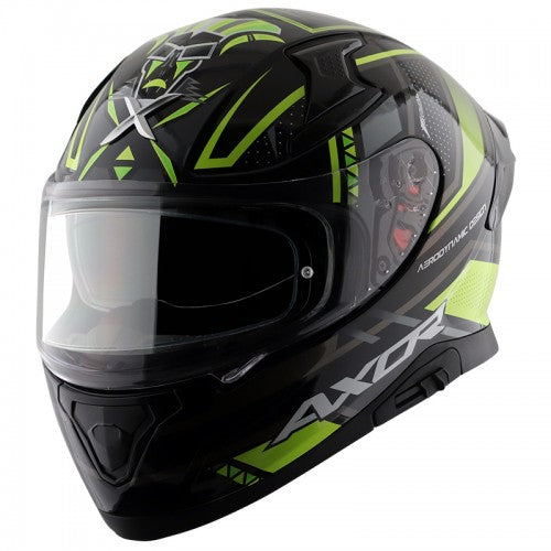 Apex Tiki Helmet - Glossy Black Neon Yellow
