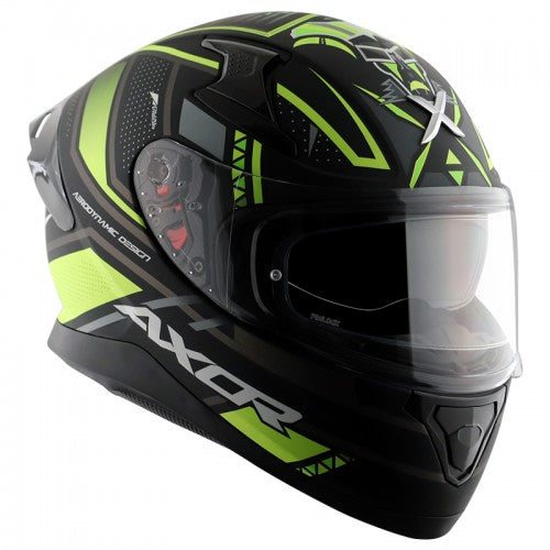 Apex Tiki Helmet - Matt Black Neon Yellow