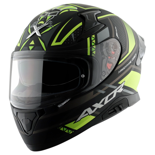 Apex Tiki Helmet - Matt Black Neon Yellow