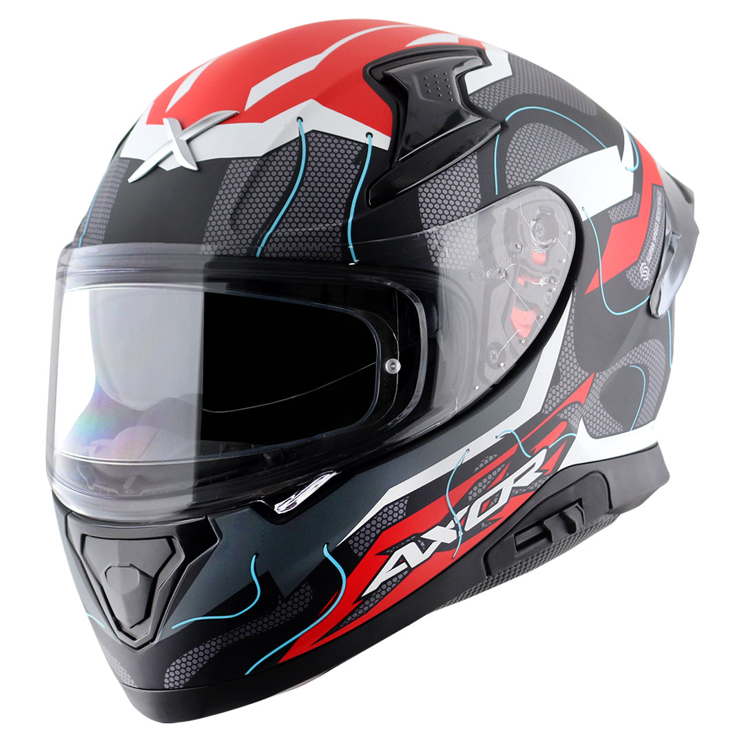 Apex Dynamo Helmet (DULL BLACK RED)