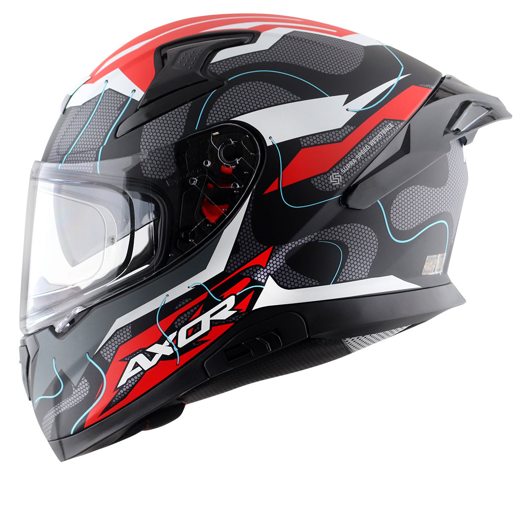 Apex Dynamo Helmet (DULL BLACK RED)