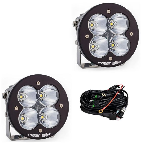 Aux LED - XL Racer Spot Round - Clear – Baja Designs - 697802