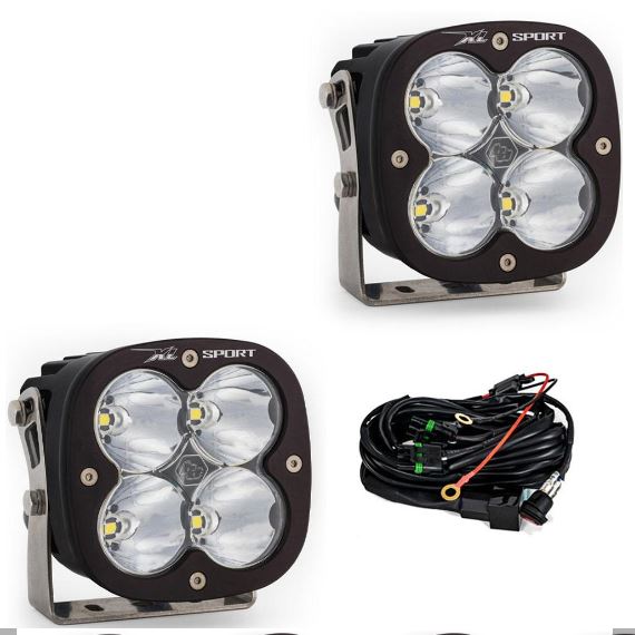 Aux LED - XL Sports Spot Square - Clear – Baja Designs - 567801