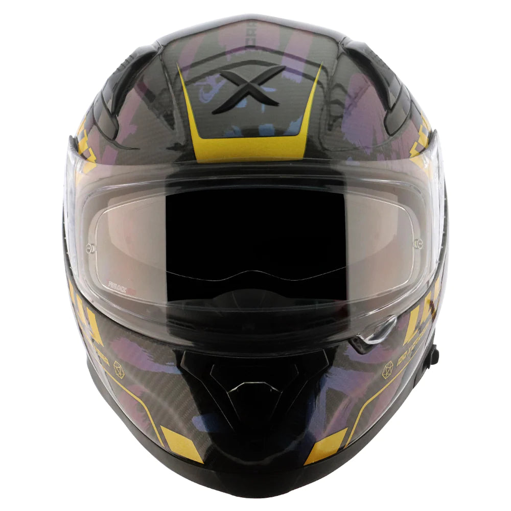 Axor Apex Carbon Small Checks Gloss Carbon Neon Yellow Helmet