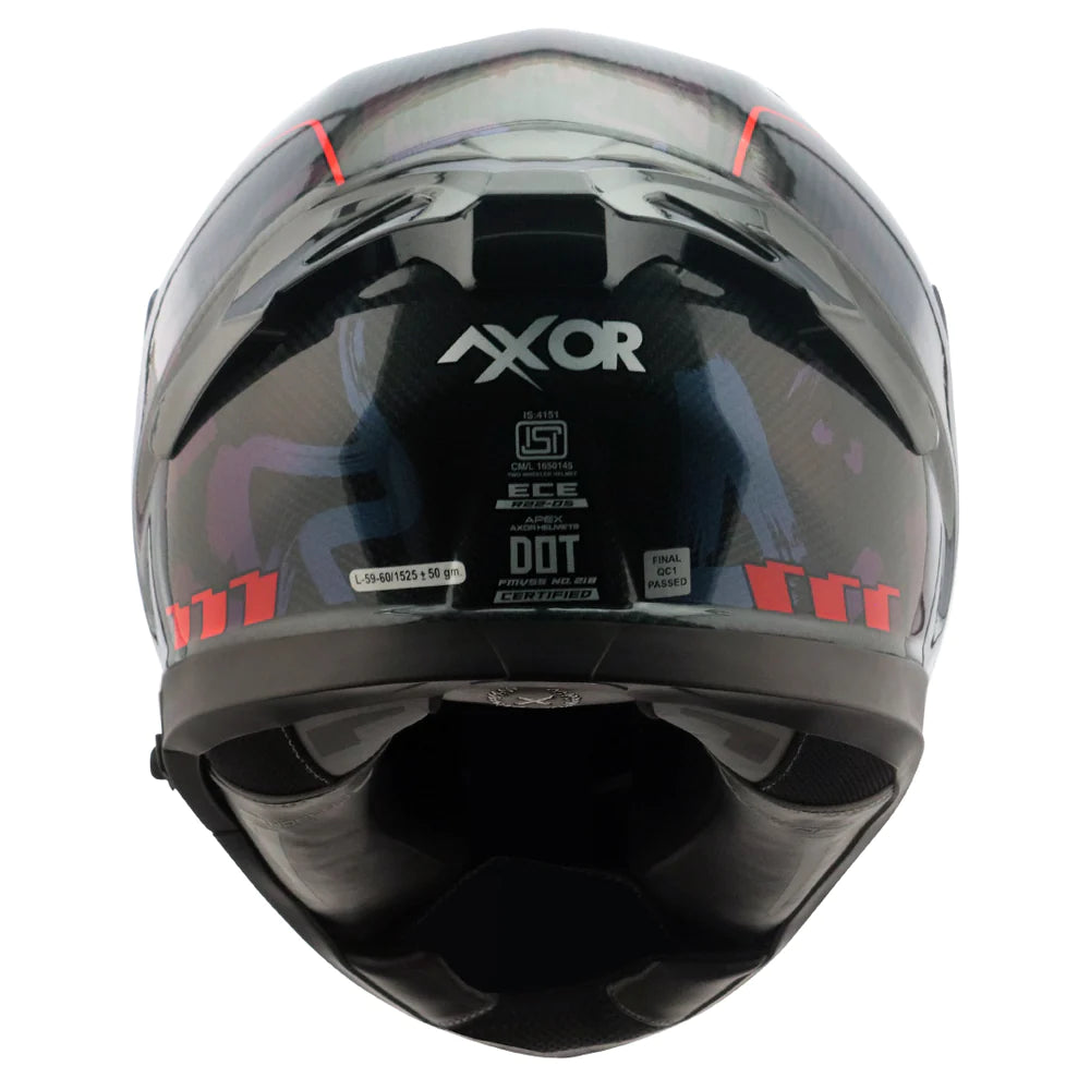 Axor Apex Carbon Small Checks Gloss Carbon Red Helmet