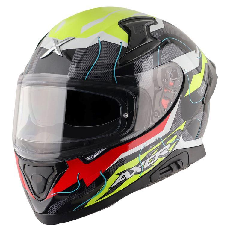 Axor Apex Dynamo Gloss Helmet-Black Neon Yellow