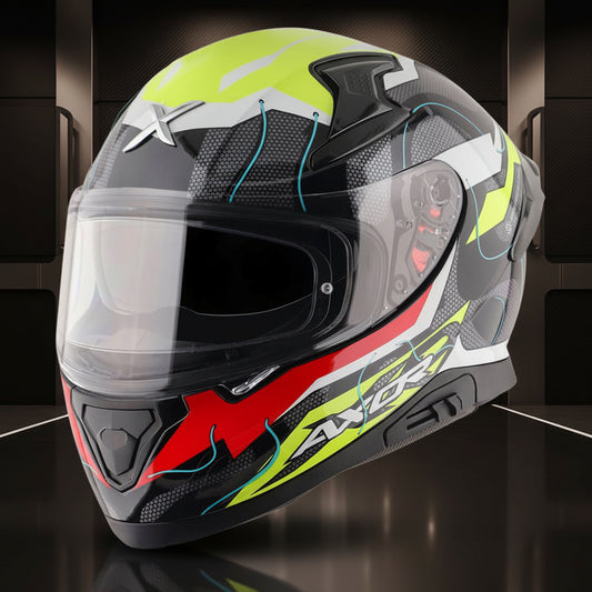 Axor Apex Dynamo Gloss Helmet-Black Neon Yellow
