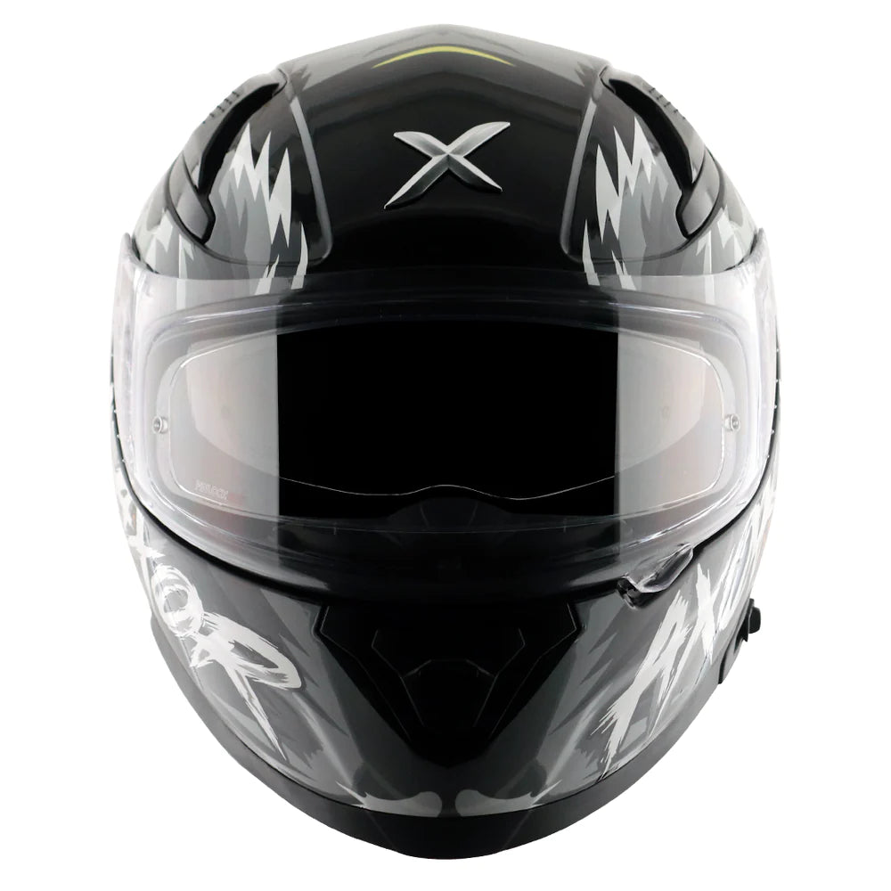 Axor Apex Falcon Full-Face Helmet - Glossy Black Grey