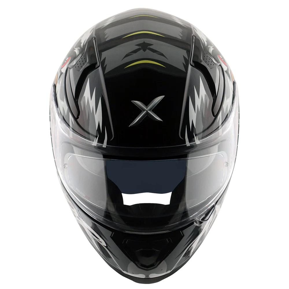 Axor Apex Falcon Full-Face Helmet - Glossy Black Grey
