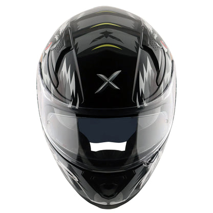 Axor Apex Falcon Full-Face Helmet - Glossy Black Grey