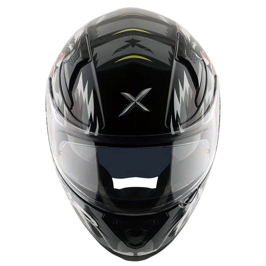 Axor Apex Falcon Full-Face Helmet - Glossy Black Grey