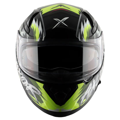 Axor Apex Falcon Full-Face Helmet - Glossy Black Neon Yellow