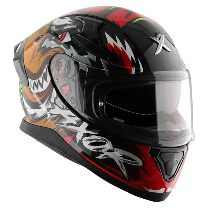 Axor Apex Falcon Full-Face Helmet - Glossy Black Red