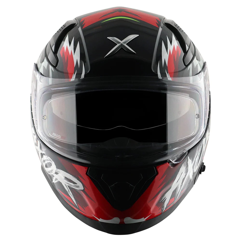 Axor Apex Falcon Full-Face Helmet - Glossy Black Red
