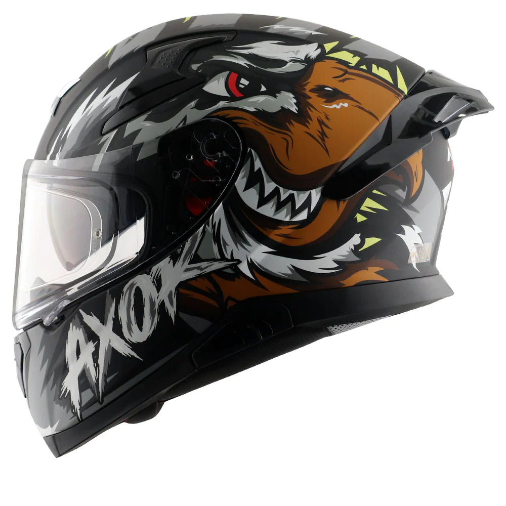 Axor Apex Falcon Full-Face Helmet - Matt Black Grey