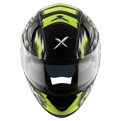 Axor Apex Falcon Full-Face Helmet - Matt Black Neon Yellow