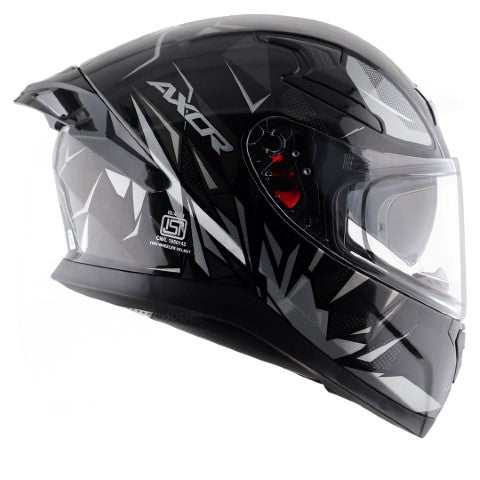 Axor Apex Hunter Black Grey Helmet - Riders Junction