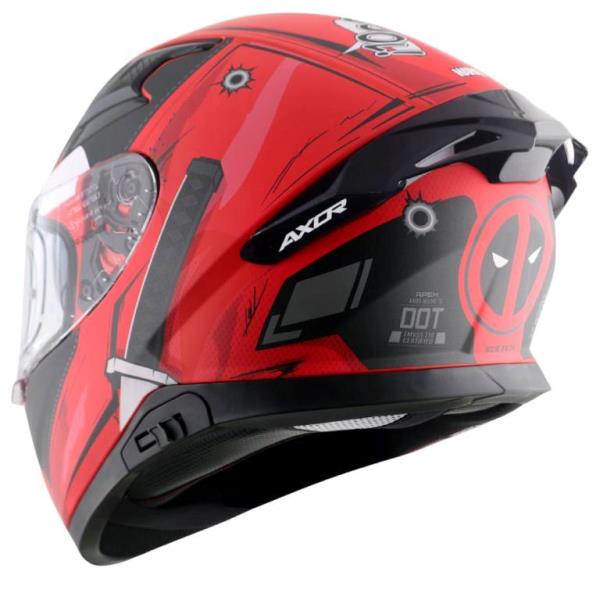 Axor Apex Marvel Deadpool Helmet - Dull Red Black