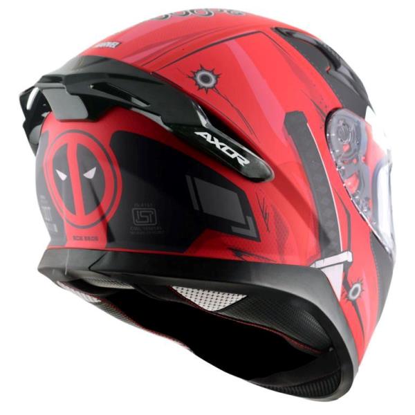 Axor Apex Marvel Deadpool Helmet - Dull Red Black