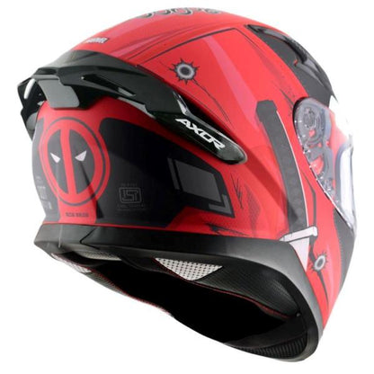 Axor Apex Marvel Deadpool Helmet - Dull Red Black