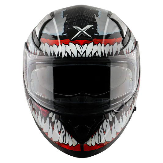 Axor Apex Marvel Venom Full-Face Helmet - Glossy Black Red
