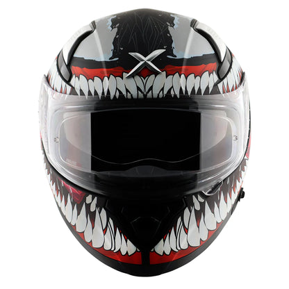 Axor Apex Marvel Venom Full-Face Helmet - Matt Black Red