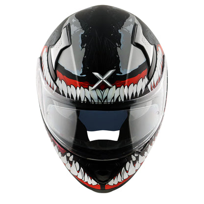 Axor Apex Marvel Venom Full-Face Helmet - Matt Black Red