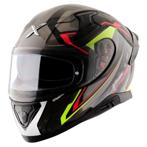 Axor Apex Road Trip Gloss Helmet - Black Grey Helmet