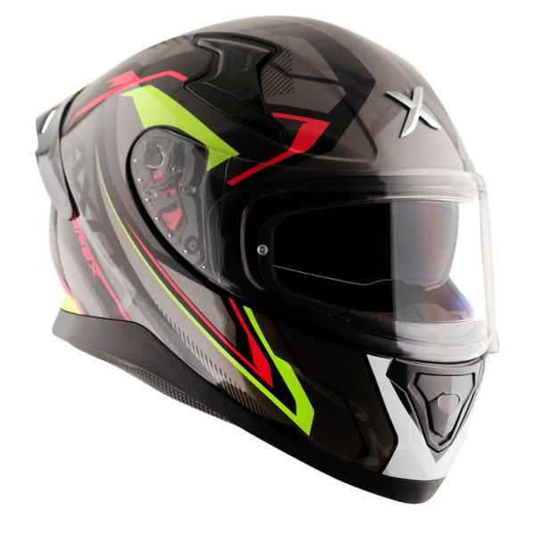 Axor Apex Road Trip Gloss Helmet - Black Grey Helmet