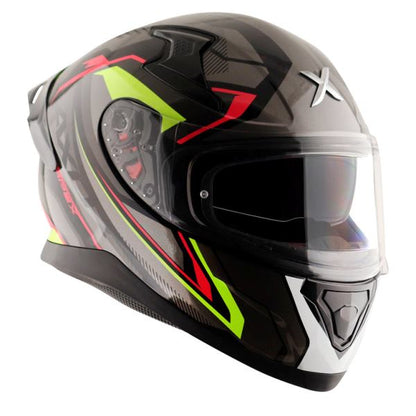 Axor Apex Road Trip Gloss Helmet - Black Grey Helmet