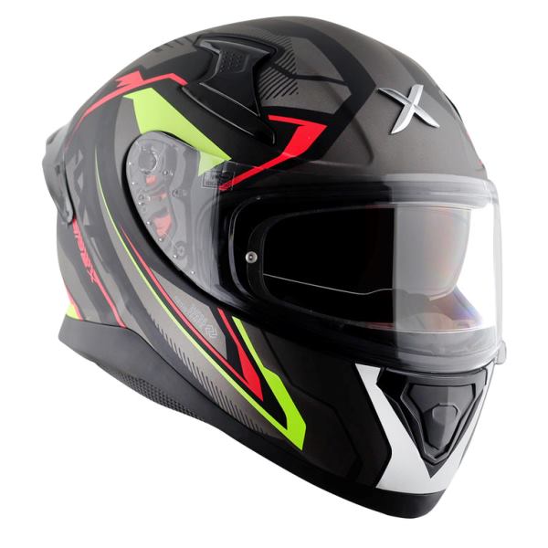 Axor Apex Road Trip Helmet-Dull Black Grey Helmet