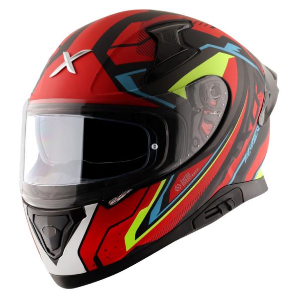 Axor Apex Road Trip Helmet-Dull Black Red