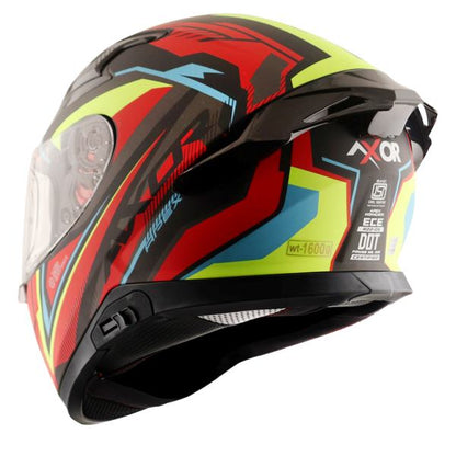 Axor Apex Road Trip Helmet-Dull Black Red