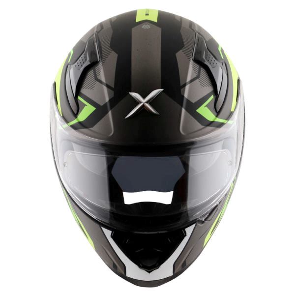 Axor Apex Road Trip Helmet-dull Black Neon Yellow