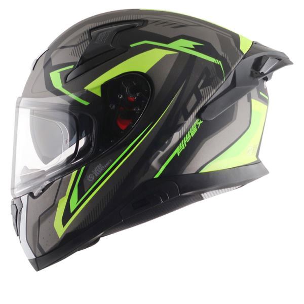 Axor Apex Road Trip Helmet-dull Black Neon Yellow